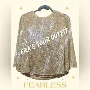 Gold Sequin Top Taylor Swift Era's Tour